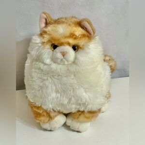 2017 Aurora Fat Cats Butterball Red Orange White Tabby Plush Stuffed Animal Toy